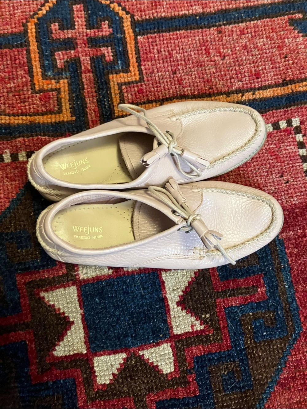 Clark’s weejuns Winnie Pink Leather Tassel Oxford 9 - Picture 5 of 11